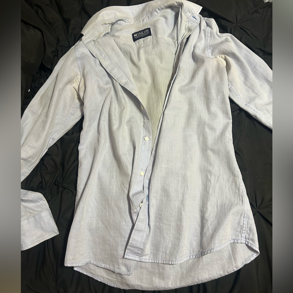 M-Tailor Light Blue Button-Up Shirt